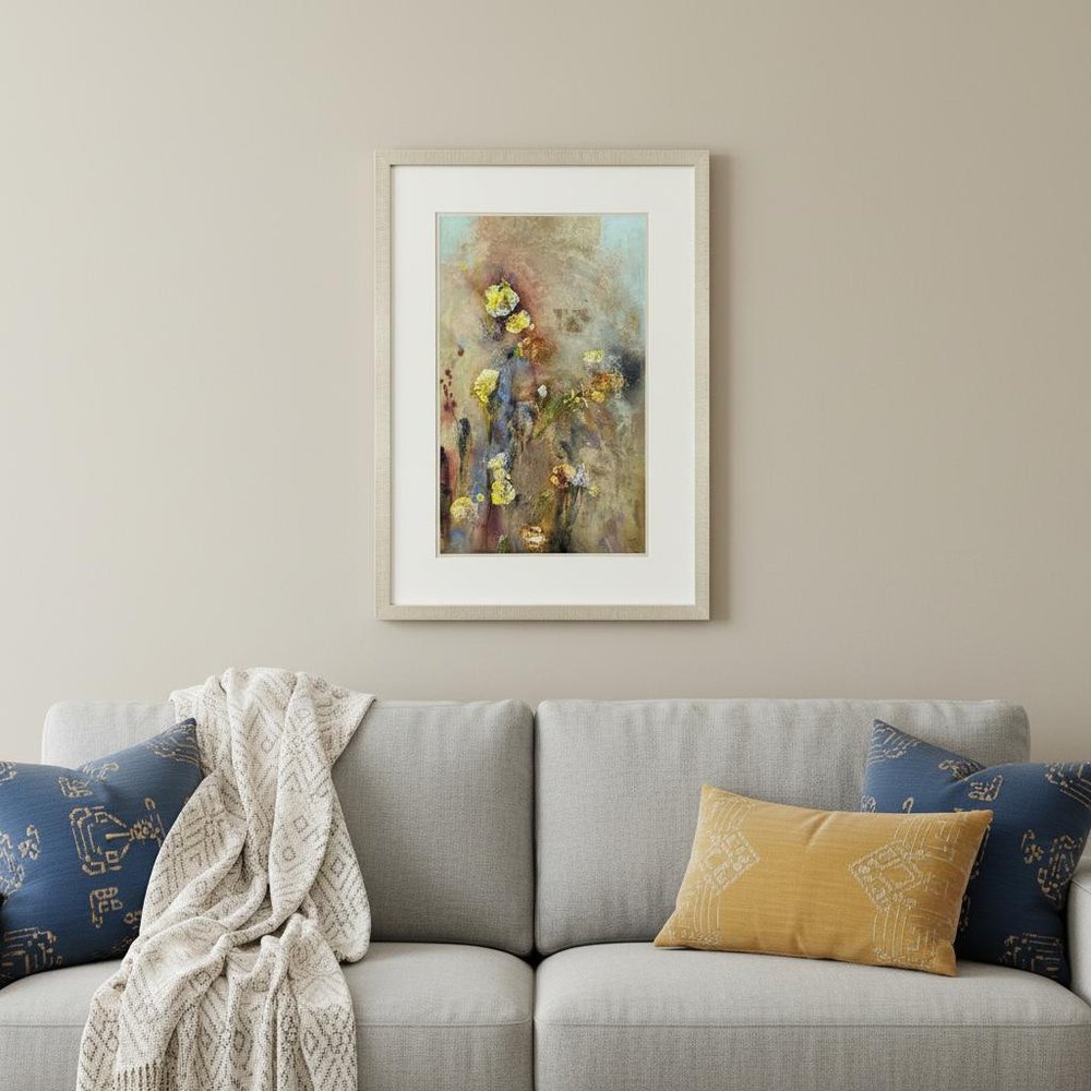 Floral Life II Gold Framed Wall Art HomeRoots