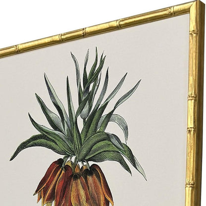 Set Of Four Contemporary Palm I Gold Framed Wall Art HomeRoots