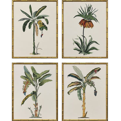 Set Of Four Contemporary Palm I Gold Framed Wall Art HomeRoots