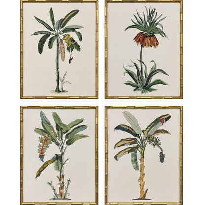 Set Of Four Contemporary Palm I Gold Framed Wall Art HomeRoots