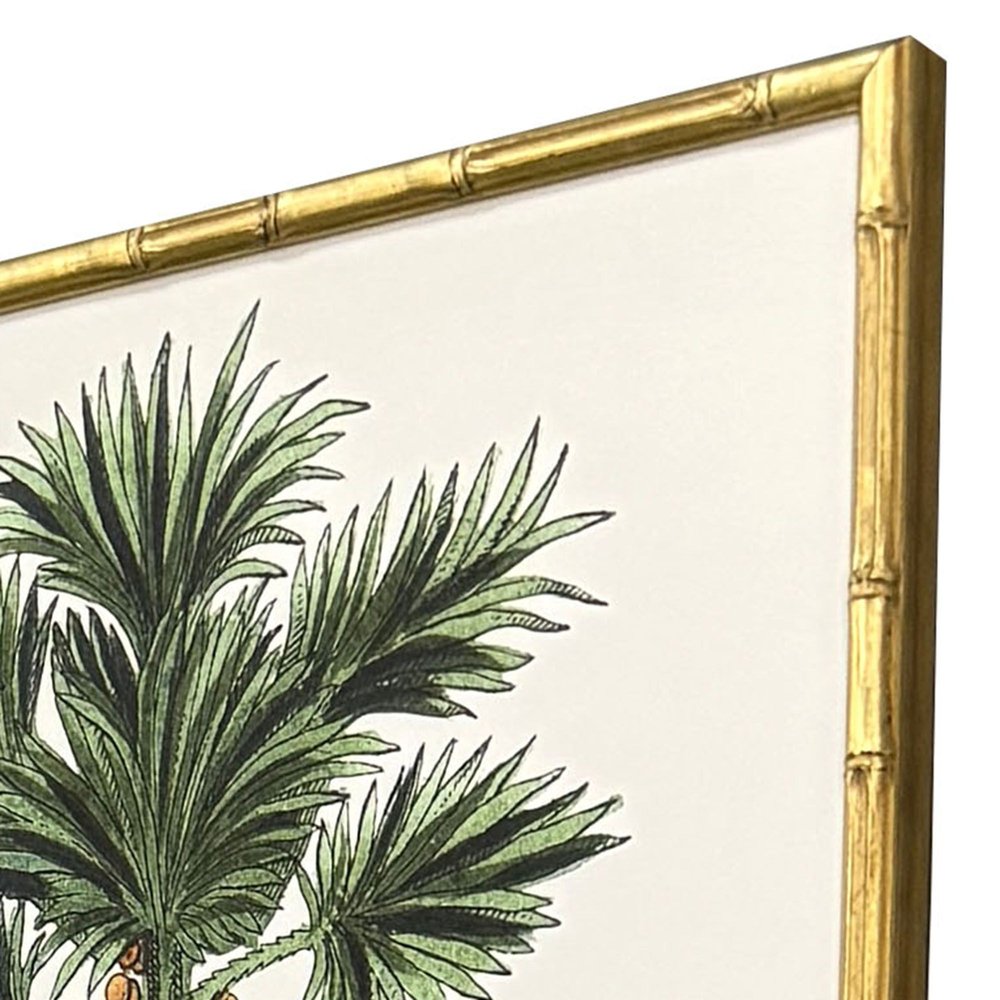 Set Of Four Contemporary Palm II Gold Framed Wall Art HomeRoots