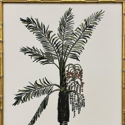 Set Of Four Contemporary Palm II Gold Framed Wall Art HomeRoots