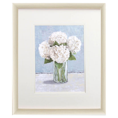 Hydrangeas in Vase I Gold Framed Wall Art HomeRoots
