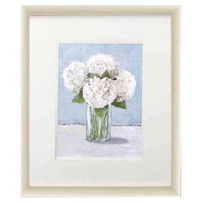 Hydrangeas in Vase I Gold Framed Wall Art HomeRoots