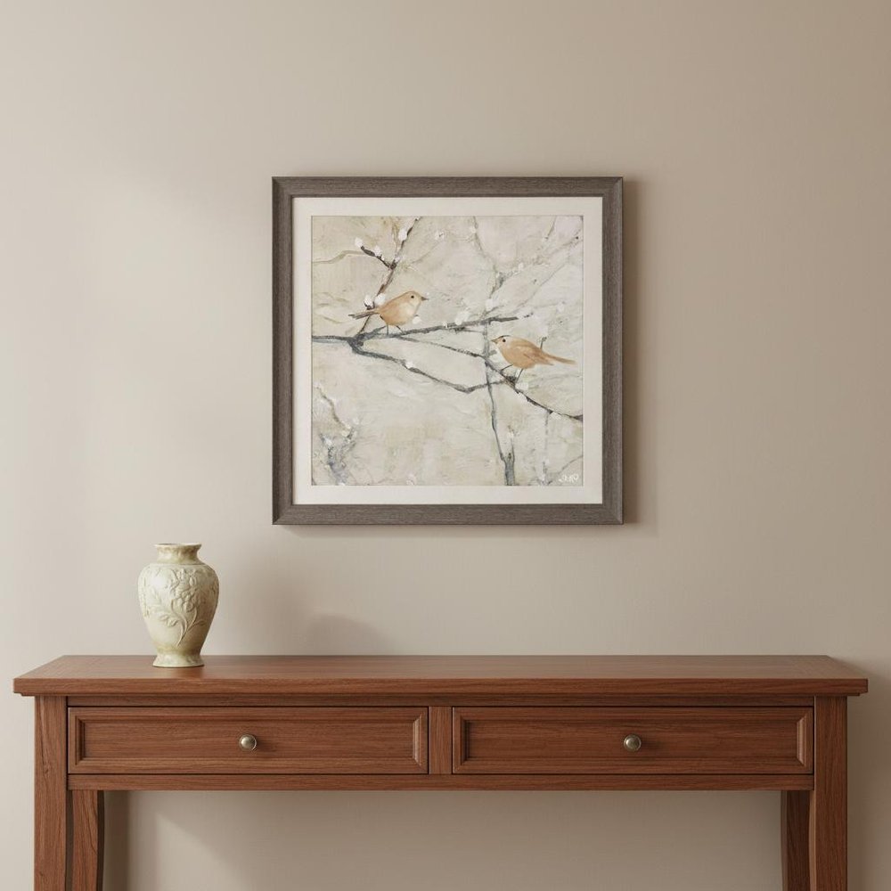 Budding Willow I Brown Framed Wall Art HomeRoots