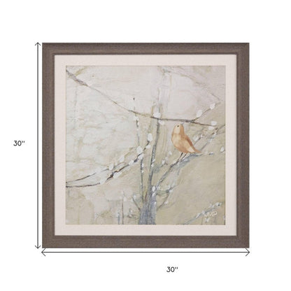 Budding Willow II Brown Framed Wall Art HomeRoots