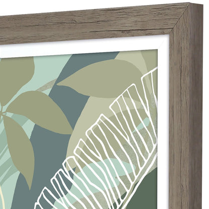 Tropical Botanical I Brown Framed Wall Art HomeRoots