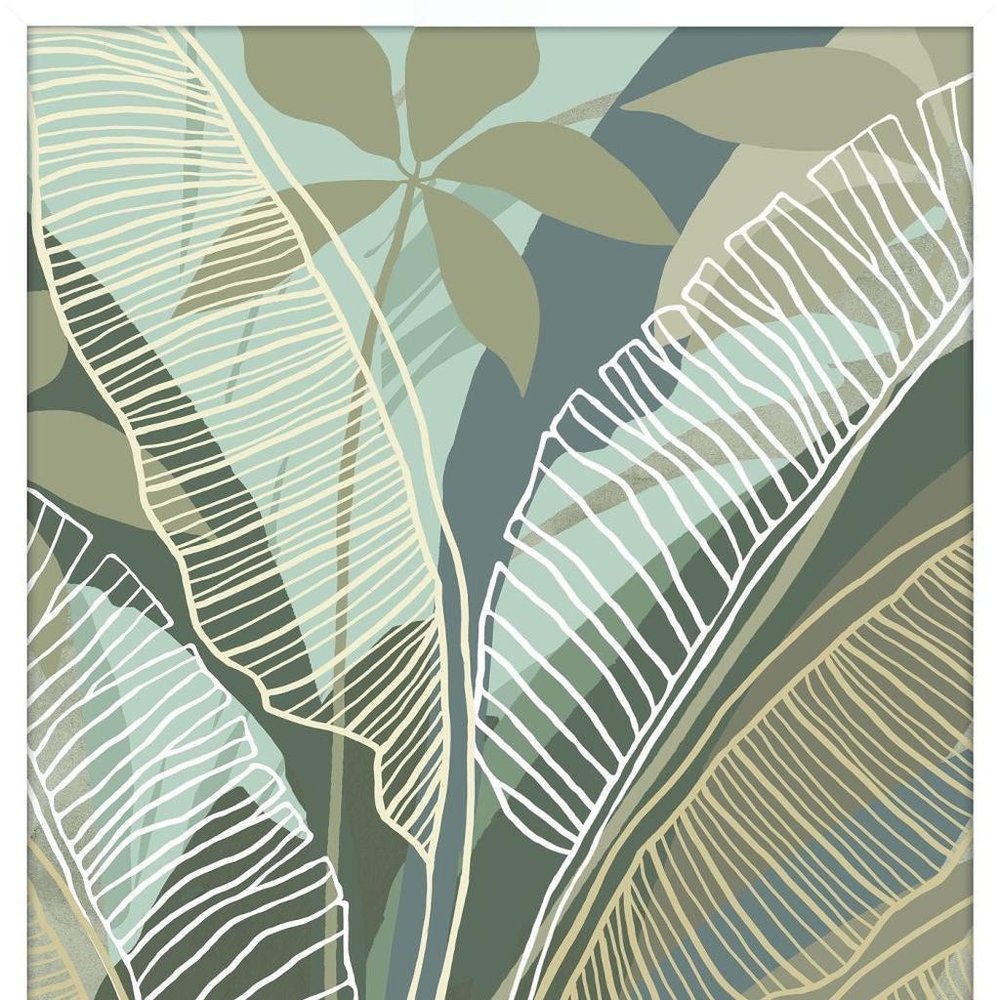 Tropical Botanical I Brown Framed Wall Art HomeRoots