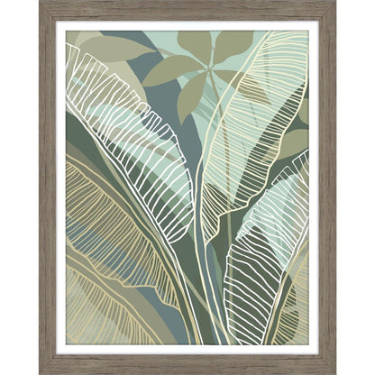 Tropical Botanical I Brown Framed Wall Art HomeRoots