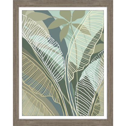 Tropical Botanical I Brown Framed Wall Art HomeRoots