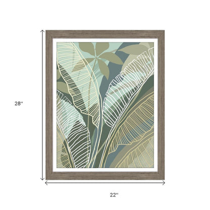 Tropical Botanical I Brown Framed Wall Art HomeRoots