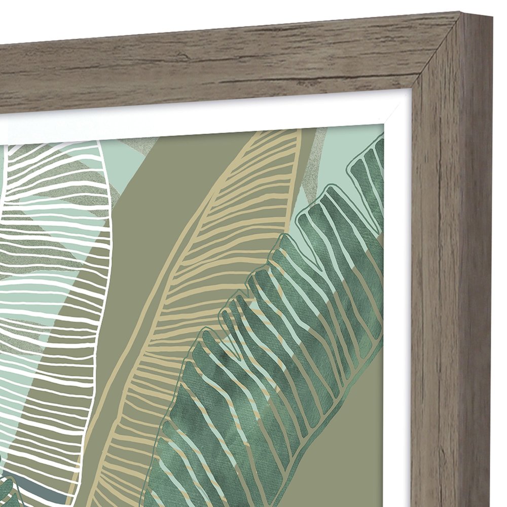Tropical Botanical II Brown Framed Wall Art HomeRoots