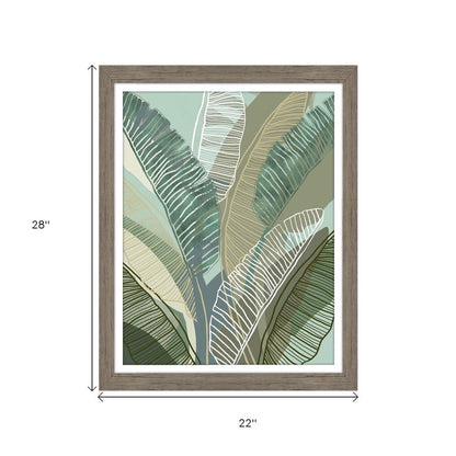 Tropical Botanical II Brown Framed Wall Art HomeRoots