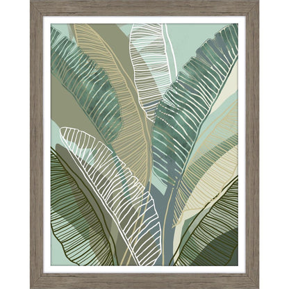 Tropical Botanical II Brown Framed Wall Art HomeRoots