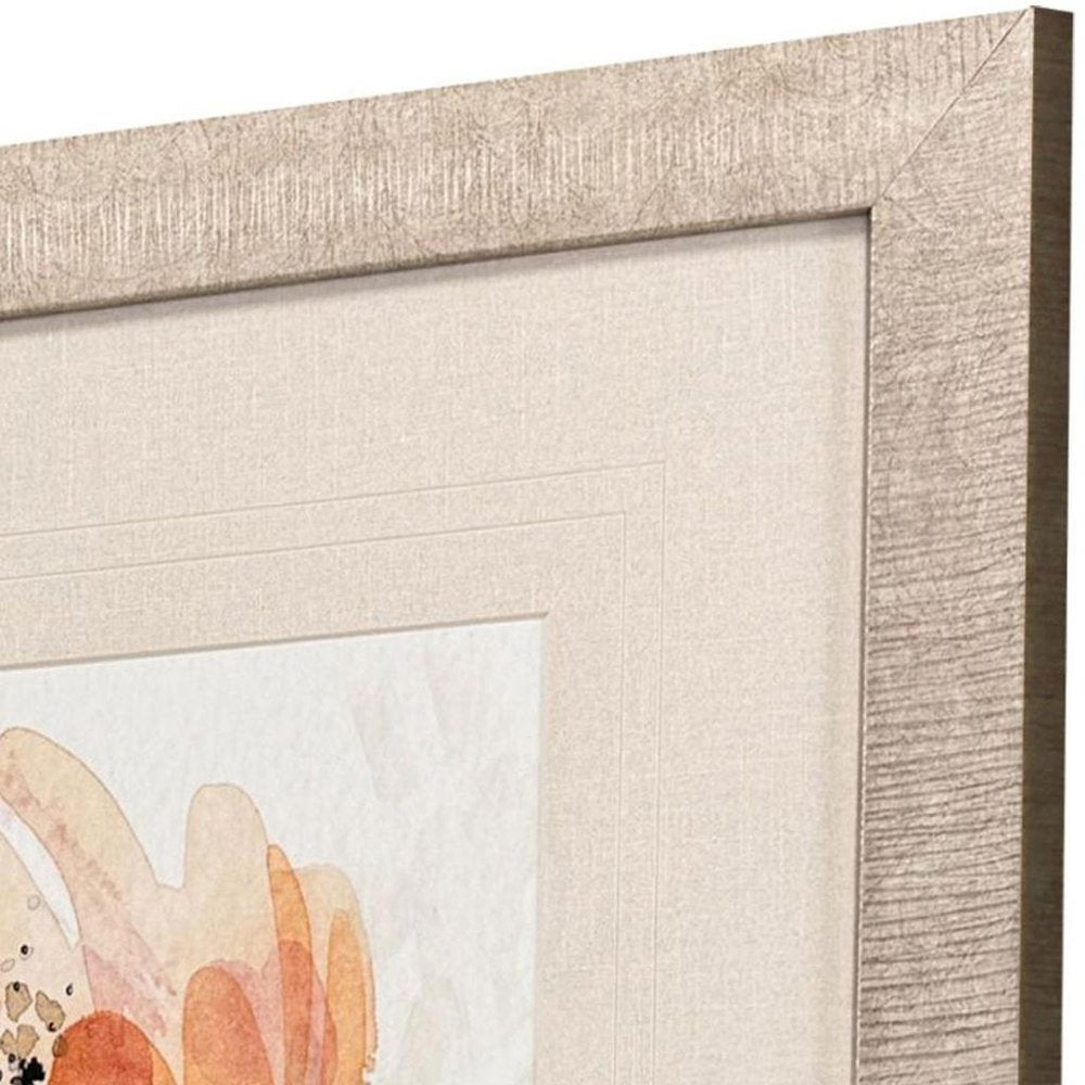 Perfect Poppies II Distressed Gold Framed Wall Art HomeRoots
