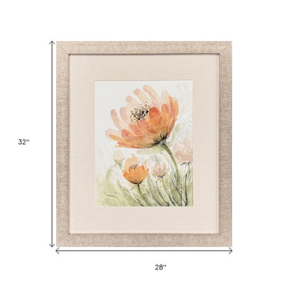 Perfect Poppies II Distressed Gold Framed Wall Art HomeRoots
