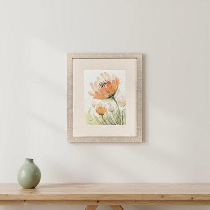 Perfect Poppies II Distressed Gold Framed Wall Art HomeRoots