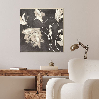 Neutral Flora I Gold Framed Wall Art HomeRoots