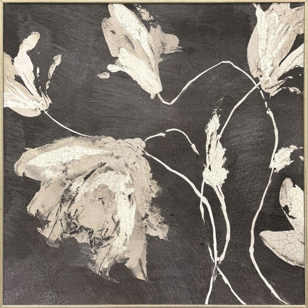 Neutral Flora I Gold Framed Wall Art HomeRoots