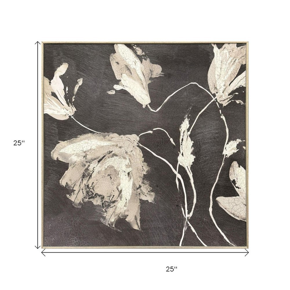 Neutral Flora I Gold Framed Wall Art HomeRoots
