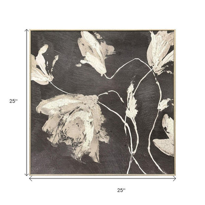Neutral Flora I Gold Framed Wall Art HomeRoots
