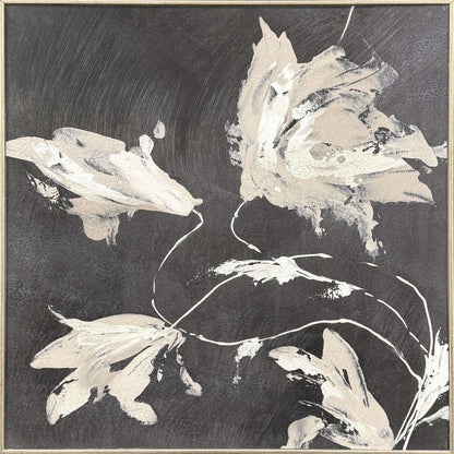 Neutral Flora II Gold Framed Wall Art HomeRoots