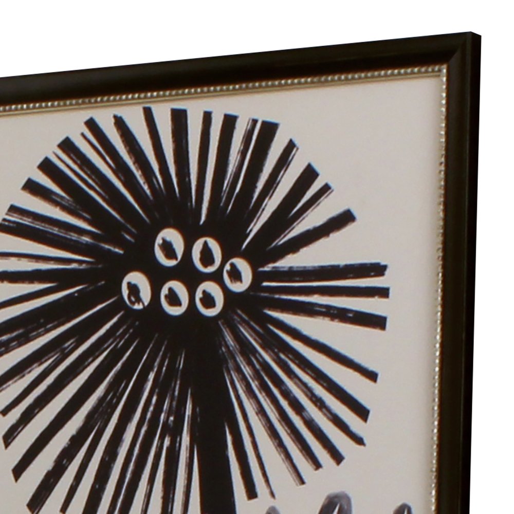 Set Of Four Simple Florals Black Framed Wall Art HomeRoots