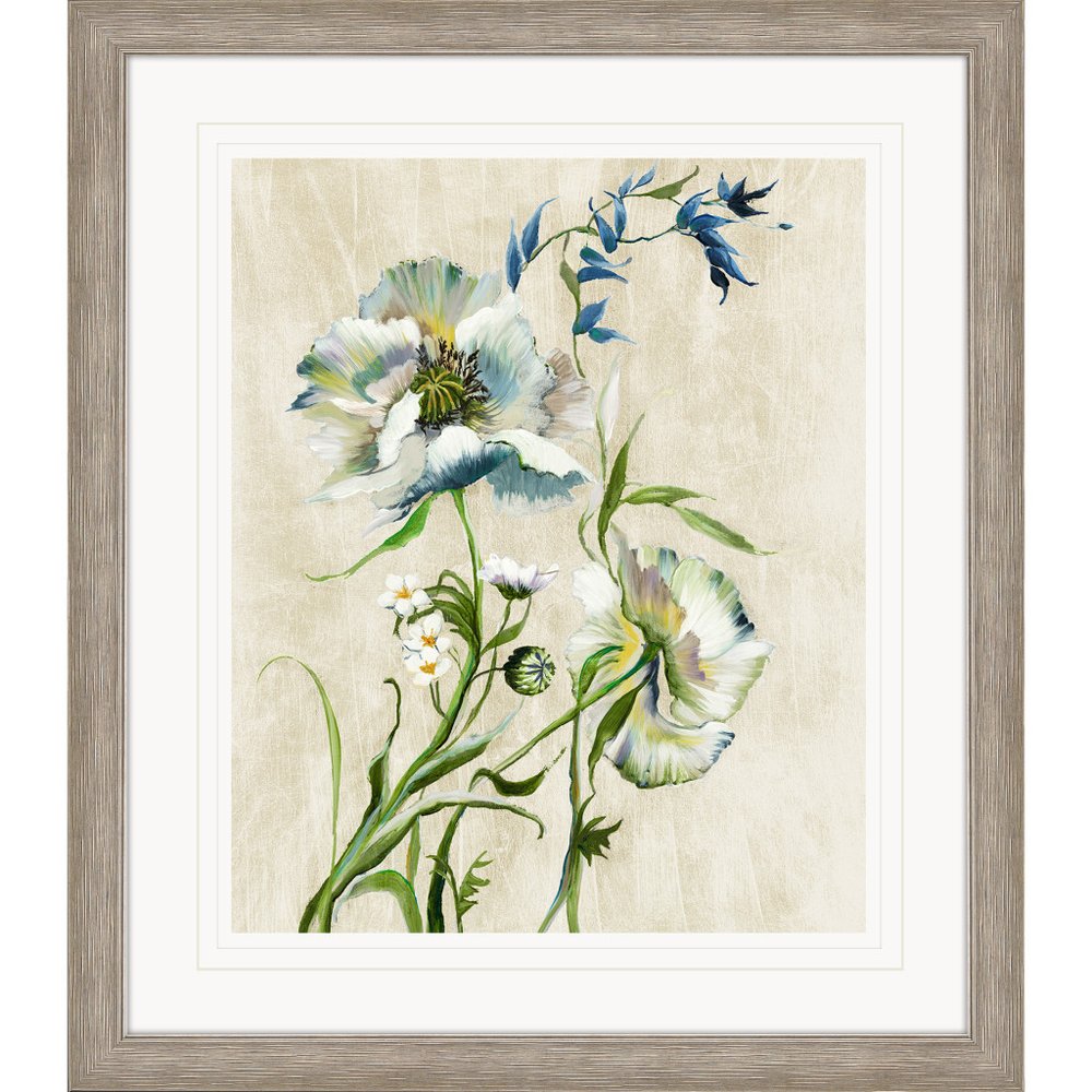 Sunny Day I Distressed Silver Framed Wall Art HomeRoots