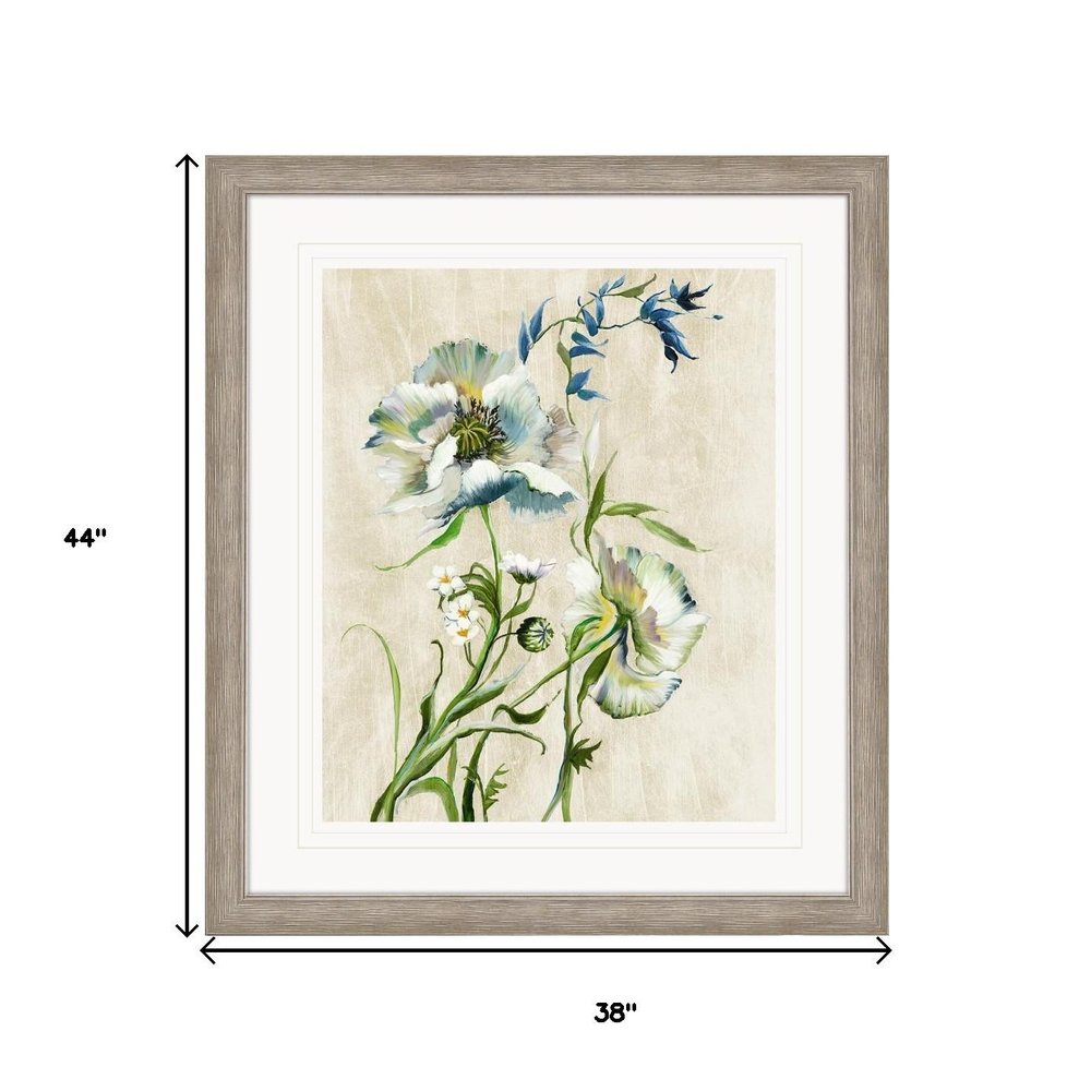 Sunny Day I Distressed Silver Framed Wall Art HomeRoots