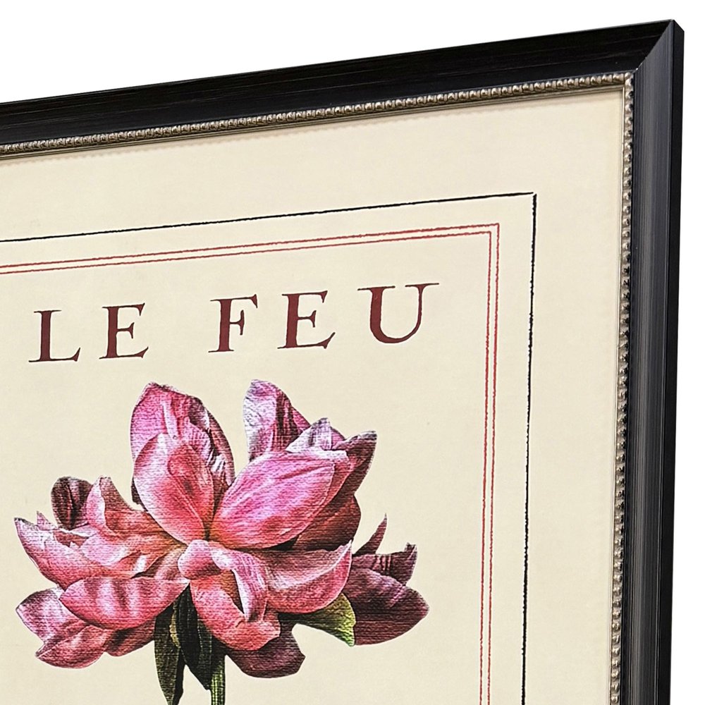 Set Of Two Le Fleur I Black Framed Wall Art HomeRoots