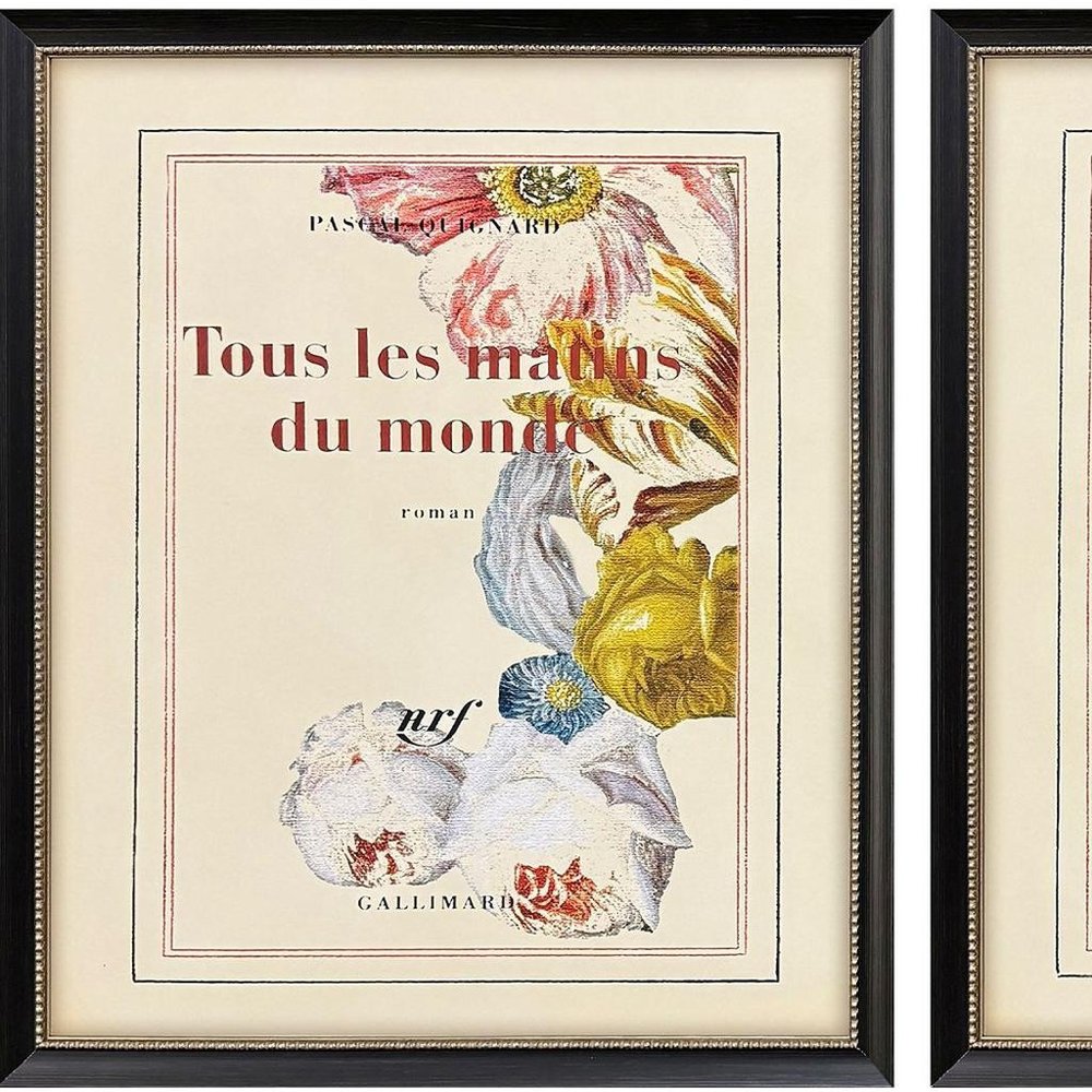 Set Of Two Le Fleur I Black Framed Wall Art HomeRoots