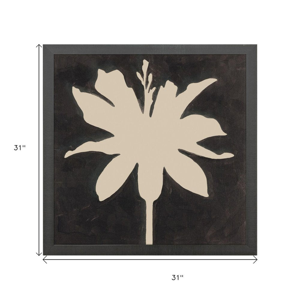 Floral Silhouettes I Black Framed Wall Art HomeRoots