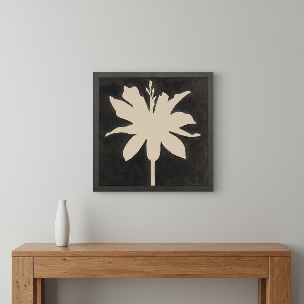 Floral Silhouettes I Black Framed Wall Art HomeRoots