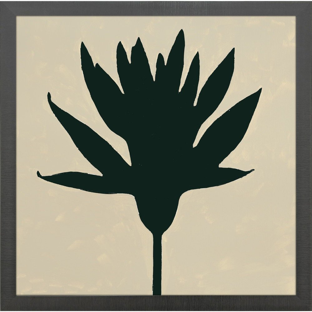 Floral Silhouettes II Black Framed Wall Art HomeRoots