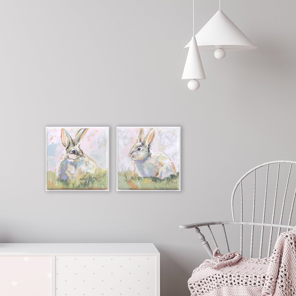 Set Of Two Bugsy Piper White Floater Frame Wall Art HomeRoots