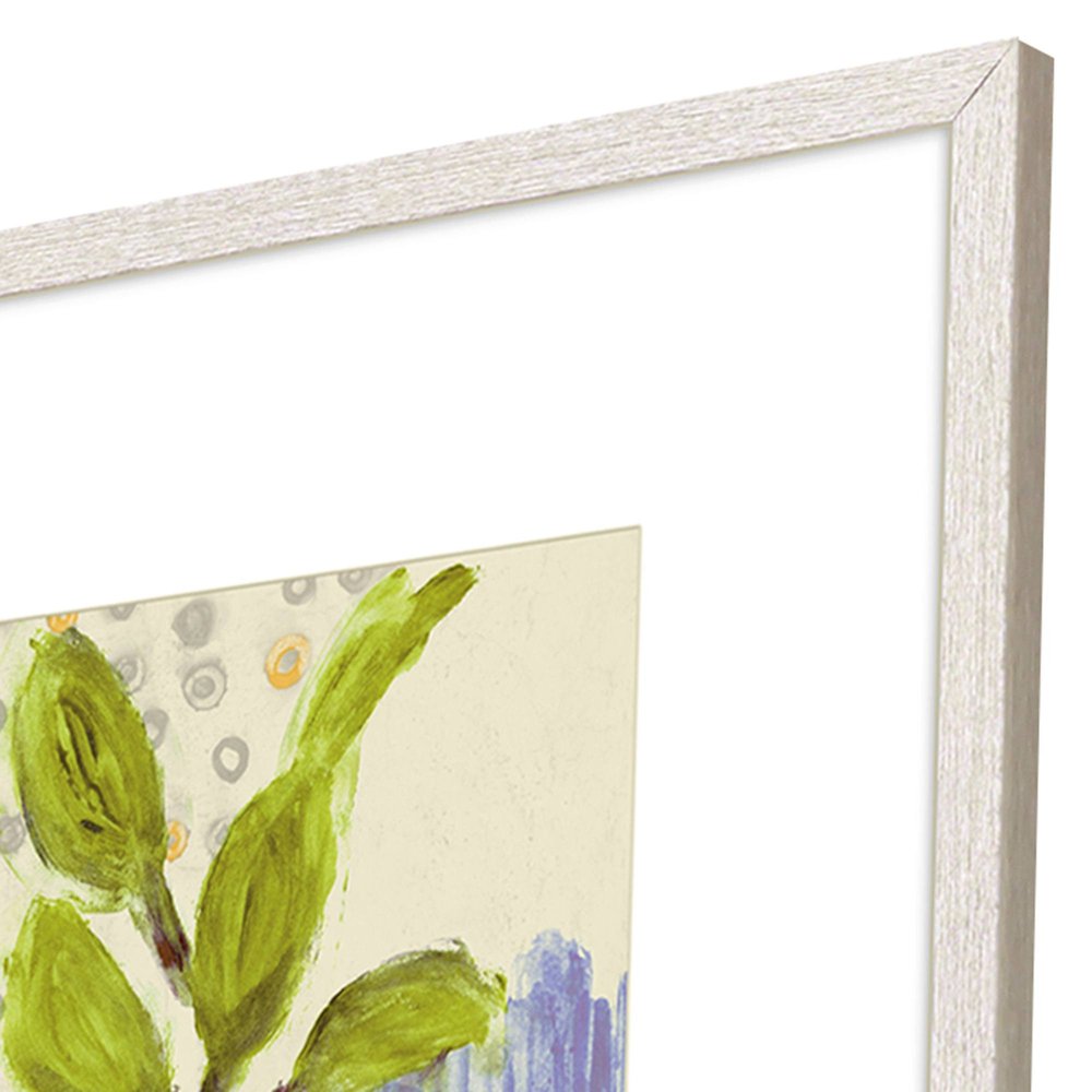 Set Of Four Native Bud Distressed White Framed Wall Art HomeRoots
