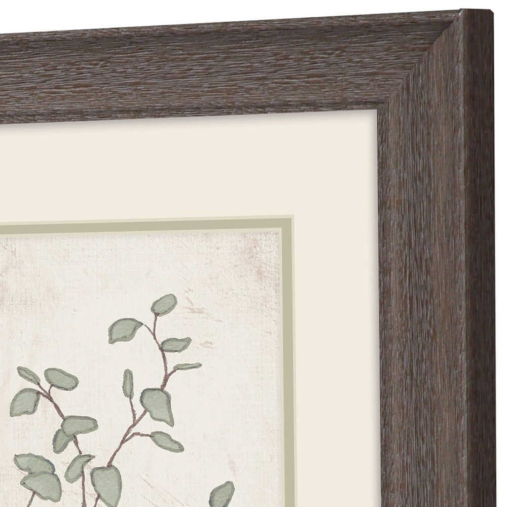 Set Of Two Serenity Leaves Brown Framed Wall Art HomeRoots