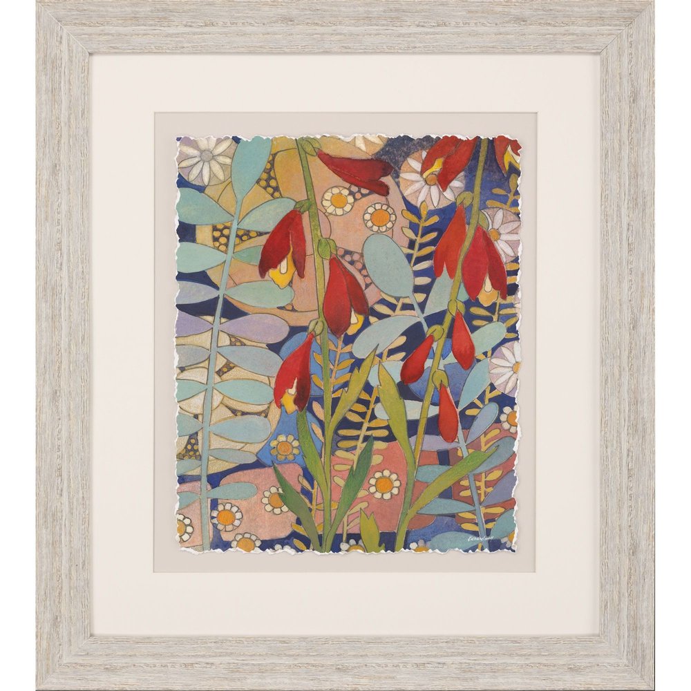 Summer's End I Distressed White Framed Wall Art HomeRoots