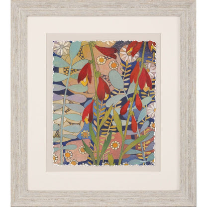 Summer's End I Distressed White Framed Wall Art HomeRoots