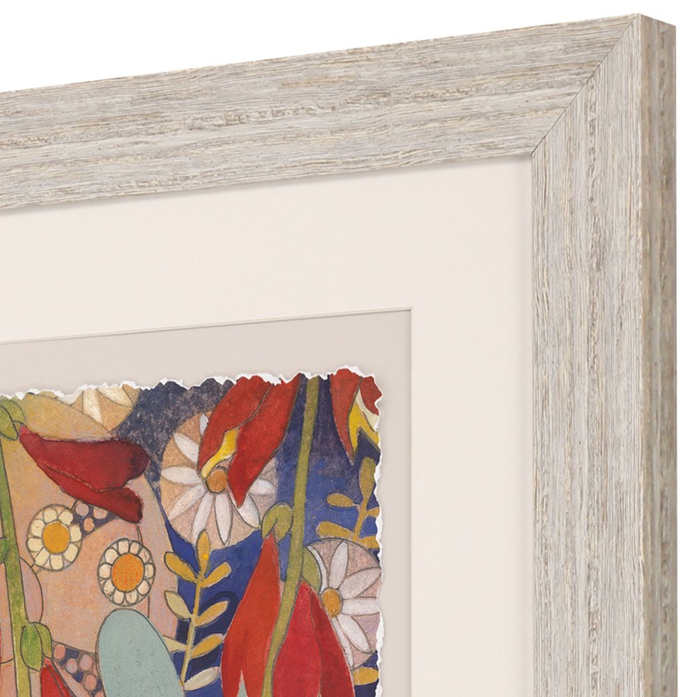 Summer's End I Distressed White Framed Wall Art HomeRoots