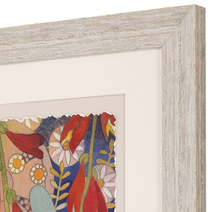 Summer's End I Distressed White Framed Wall Art HomeRoots