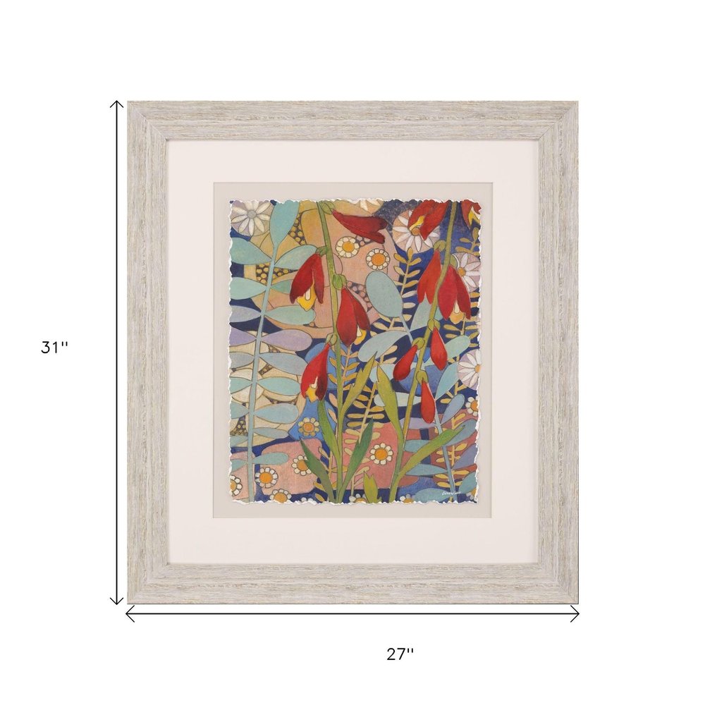 Summer's End I Distressed White Framed Wall Art HomeRoots
