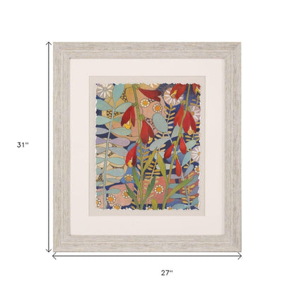 Summer's End I Distressed White Framed Wall Art HomeRoots