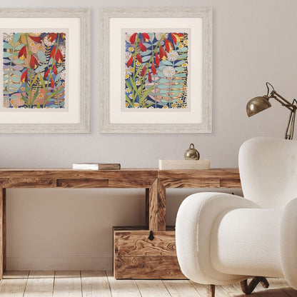 Summer's End II Distressed White Framed Wall Art HomeRoots