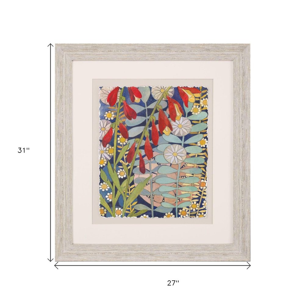 Summer's End II Distressed White Framed Wall Art HomeRoots