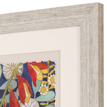 Summer's End II Distressed White Framed Wall Art HomeRoots