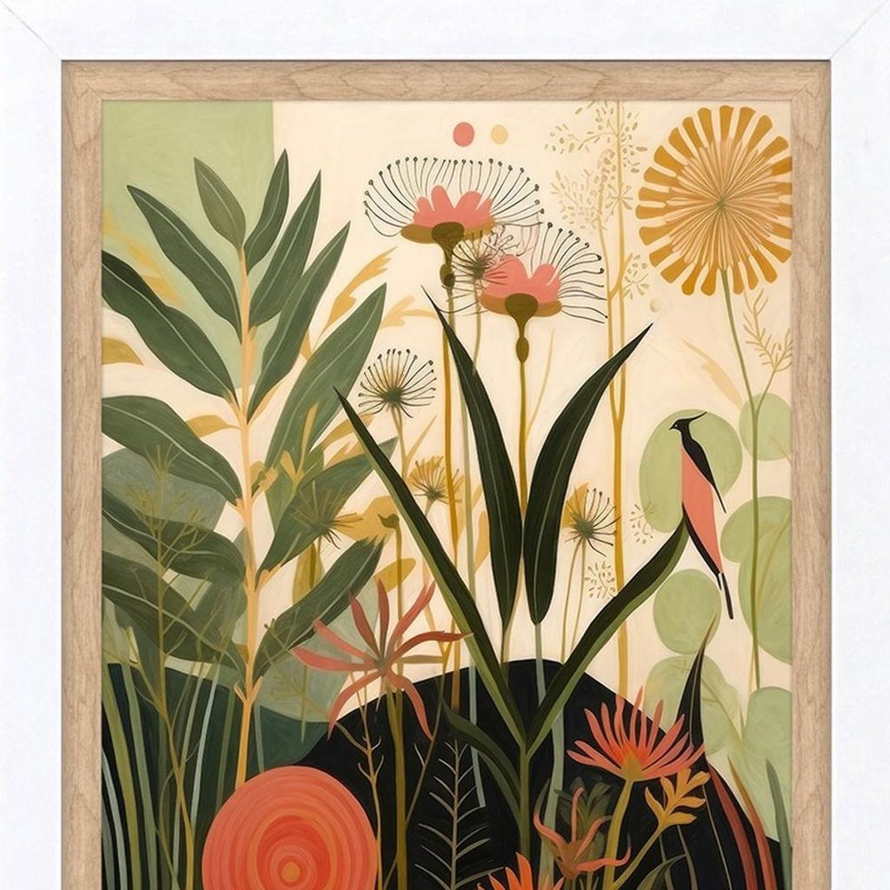 Set Of Two Botanical Embrace White Framed Wall Art HomeRoots
