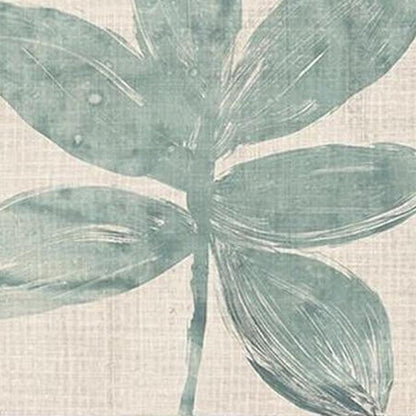 Set Of Two Burlap Ocean Palm II Distressed White Framed Wall Art HomeRoots