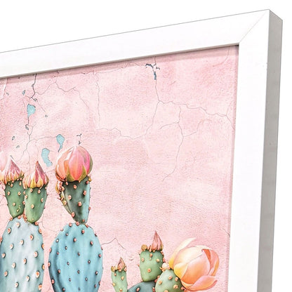 Set Of Two Blush Botanicals I Distressed White Framed Wall Art HomeRoots