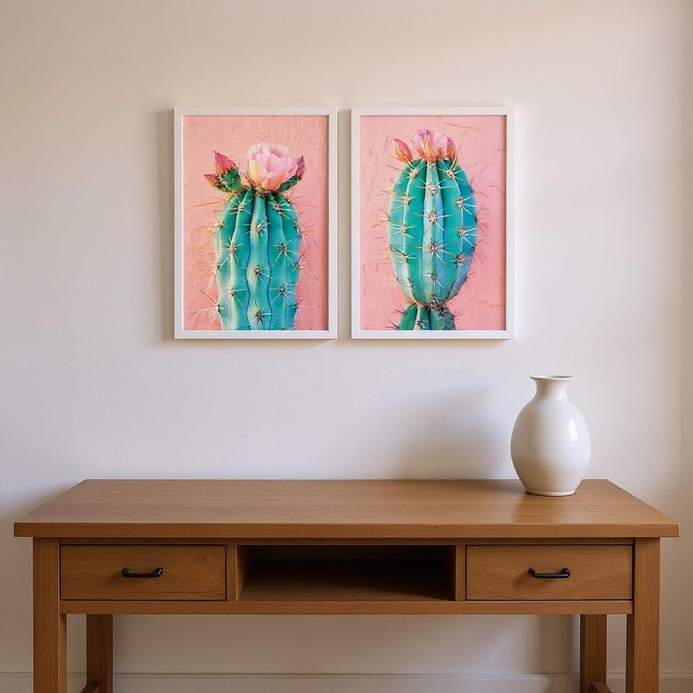 Set Of Two Blush Botanicals II White Framed Wall Art HomeRoots